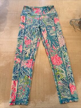 Lilly Pulitzer Weekender High Rise Midi Legging  in Sink or Swim